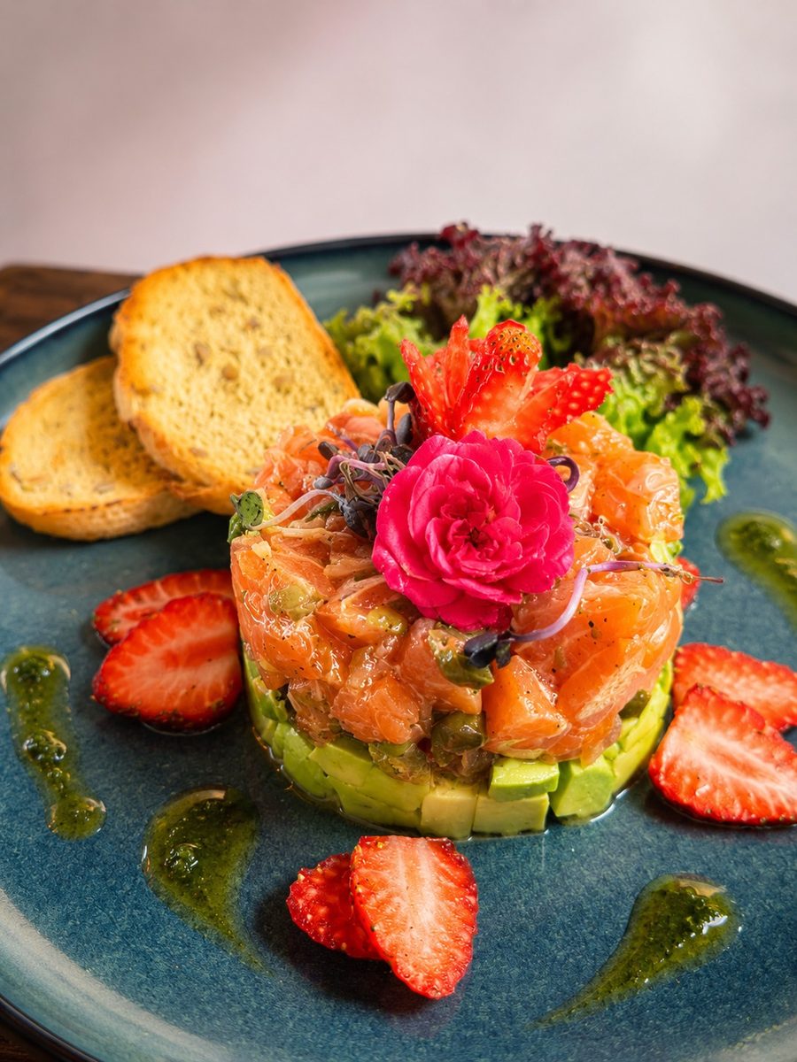 Tartar de salmón con aguacate — Bellagio Lanzarote