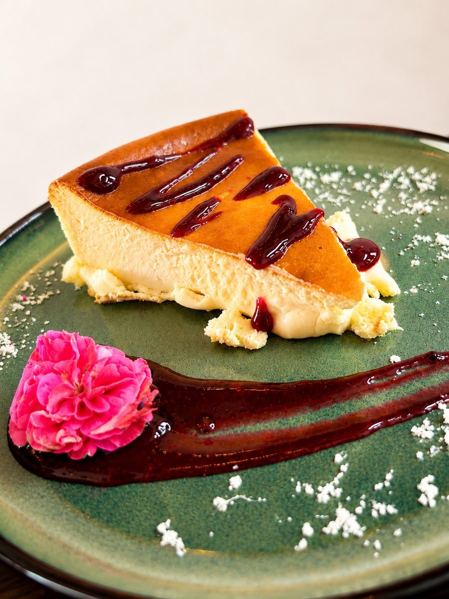 Tarta de queso con coulis — Bellagio Lanzarote